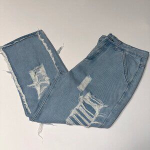 NEW SHEIN MENS RIPPED TRENDY JEANS
